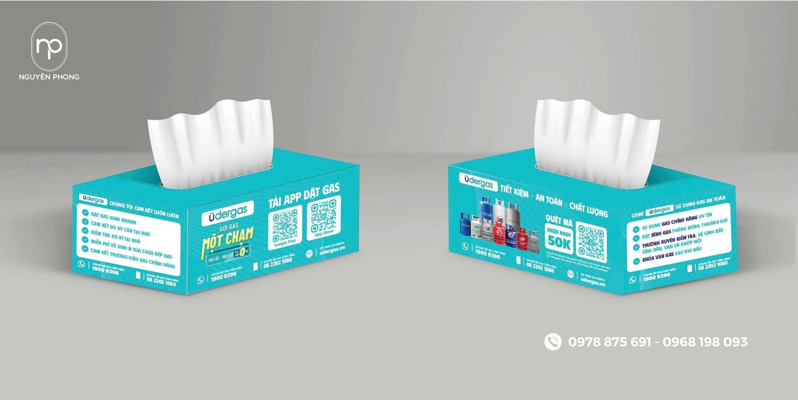 Hộp khăn giấy đẹp - Quảng bá thương hiệu tinh tế